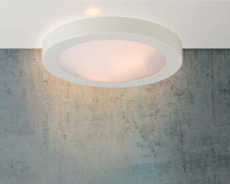 Lucide FRESH - Flush ceiling light Bathroom - Ø 35 cm - 2xE27 - IP44 - White - atmosphere 2